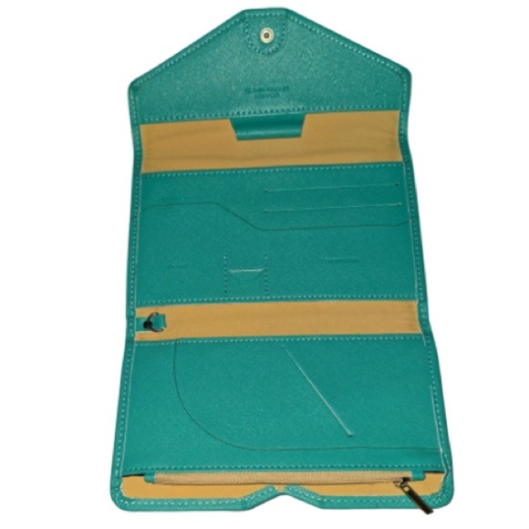 Zopper Elegant Aqua Teal Women's Travel Snap Wallet, NWOT - Picture 1 of 4